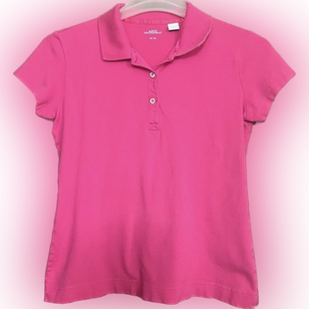 🔴Lady Hathaway Women’s Short Sleeve Golf Polo Shirt Pink Top Shirt Size Medium